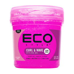 ECO STYLE ( OLIVE OIL-KRYSTAL - CURL & WAVE- ARGAN OIL) STYLING GEL - Lashmer