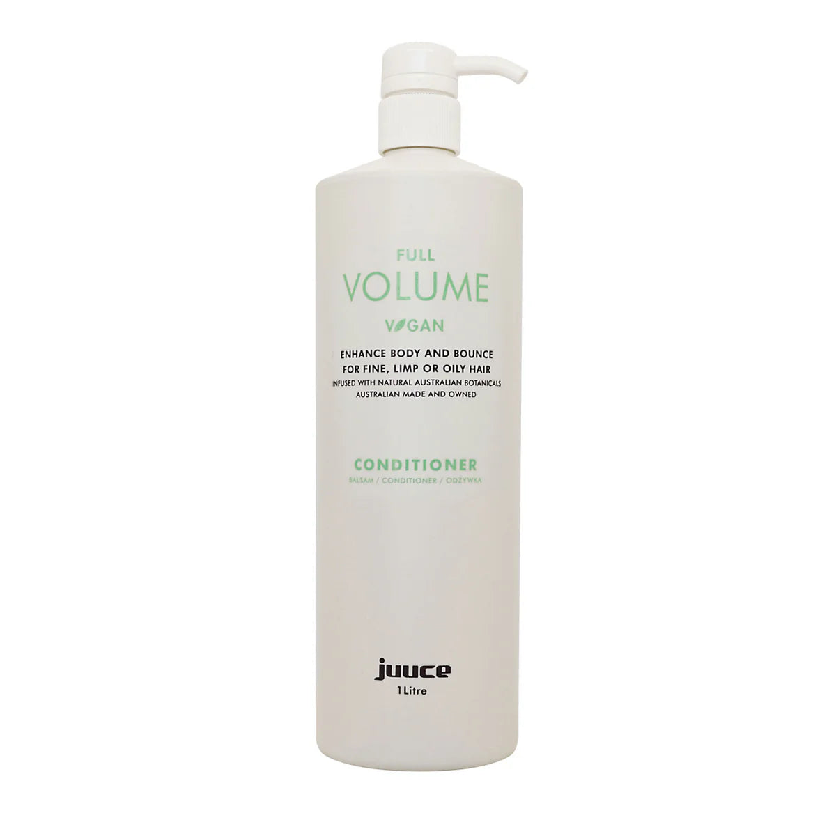 JUUCE FULL VOLUME SHAMPOO CONDITIONER 1 L DUO PACK (pumps not included) - Lashmer