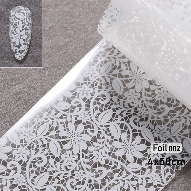 ACOS Transfer Foil Roll - White Lace Series - Lashmer