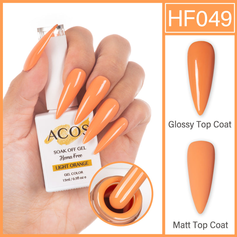 ACOS Hema Free Gel Colour LIGHT ORANGE (049) - Lashmer