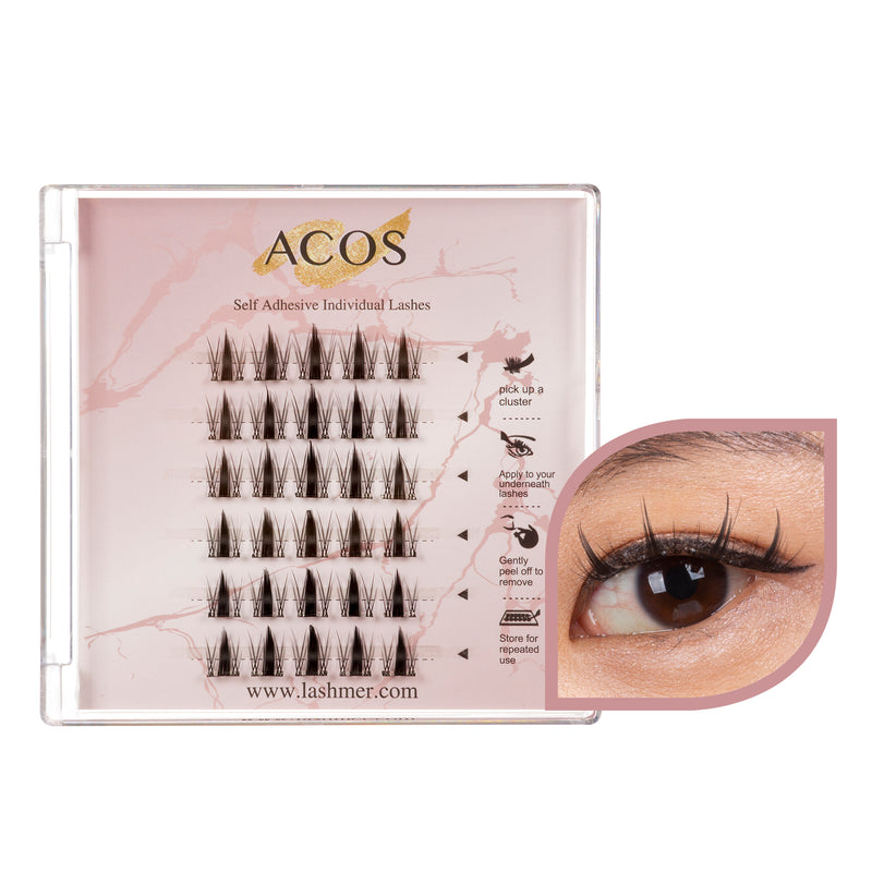 ACOS Cluster Lashes-No Glue-30 Clusters-Style 10 - Lashmer