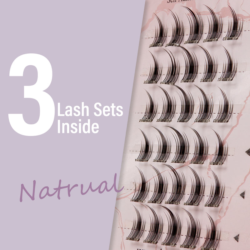 ACOS Cluster Lashes-No Glue-30 Clusters-Style 8 - Lashmer