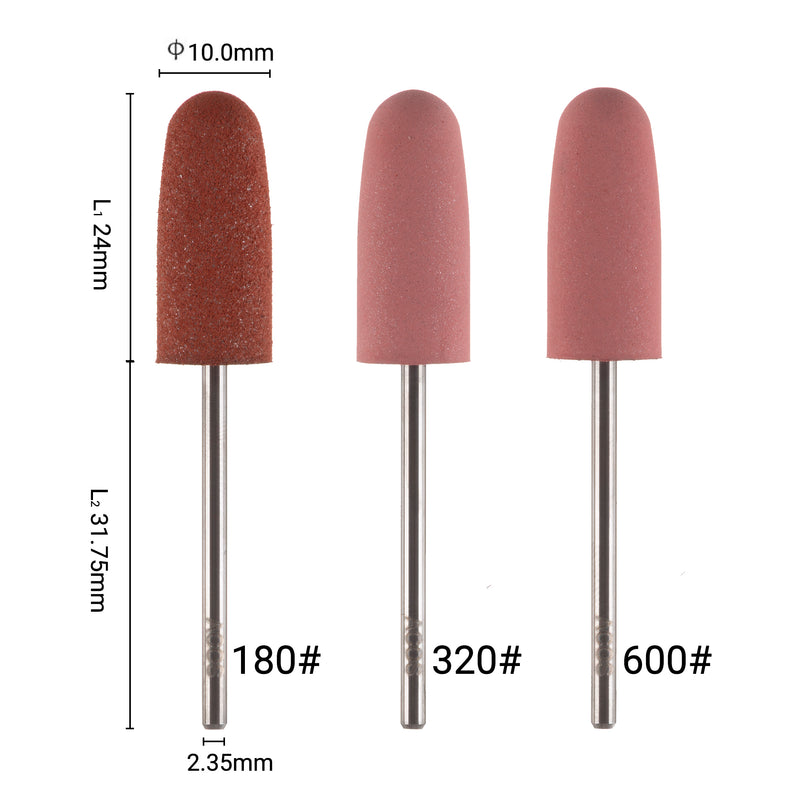 ACOS Silicone Big Head Buffer Nail Drill Bit - Lashmer