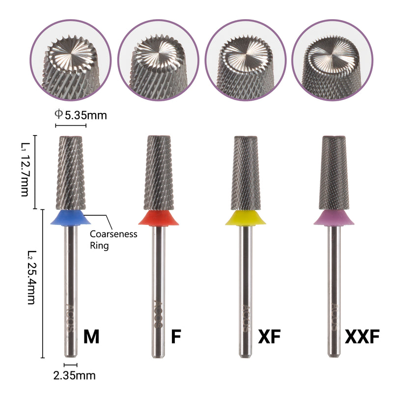 ACOS 5 in 1 Tungsten Carbide Nail Drill Bit (Cross Cut#002) - Lashmer