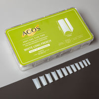 ACOS Soft Gel Nail Tips (Clear Half Cover) - Long French (312pcs/box) - Lashmer