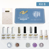 ACOS Soft Gel Press On Nail Kit (Gel color +chrome powder+sticker) - Lashmer