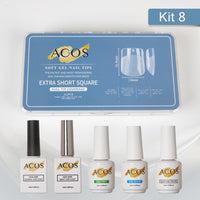 ACOS Soft Gel Press On Nail Kit (5 bottles) - Lashmer