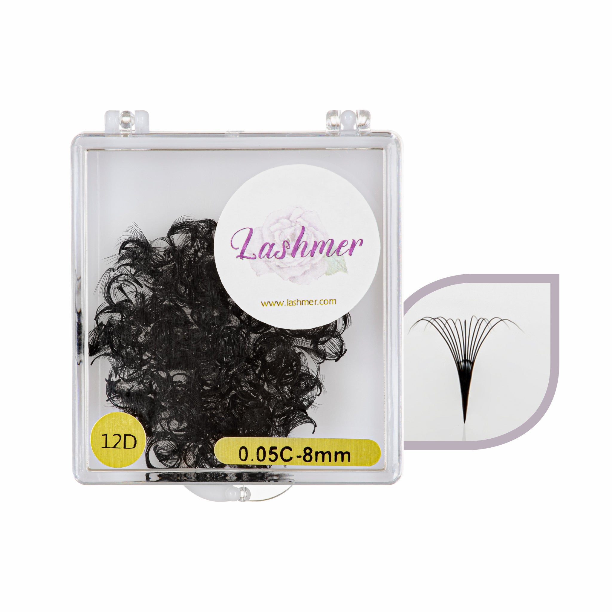 20D Loose Promade Fans | Lashmer | C, D Curl - 1000 Fans - Lashmer
