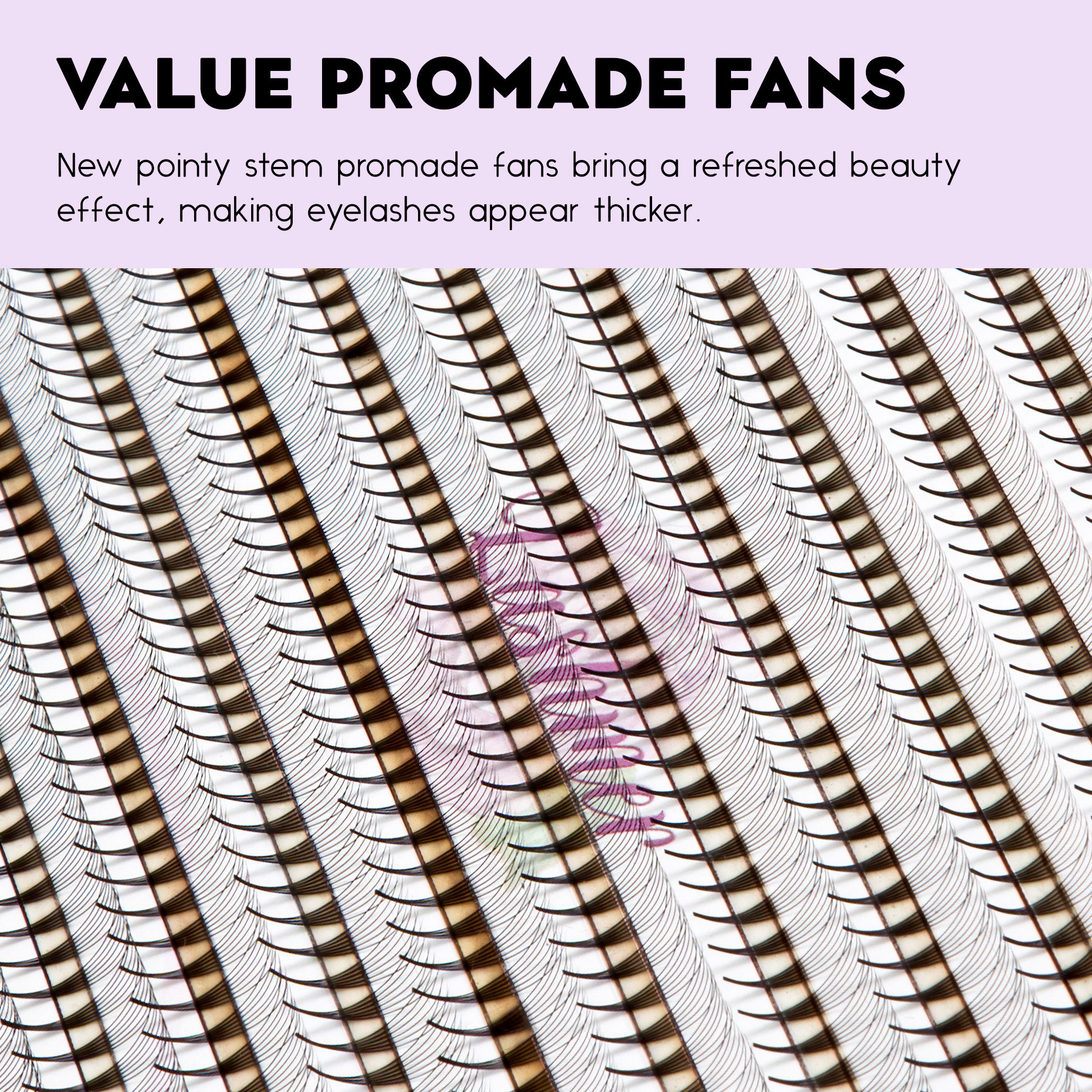 Lashmer 6D Ultra Dark Pointy Narrow Fans (900 Fans) - Lashmer