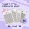 Lashmer Short Stem XL Tray Saver Bundle - X4 trays