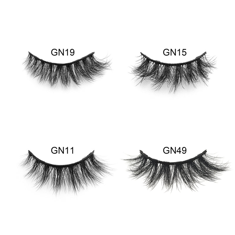 100% Premium Vegan Strip lashes--Fluffy - Lashmer