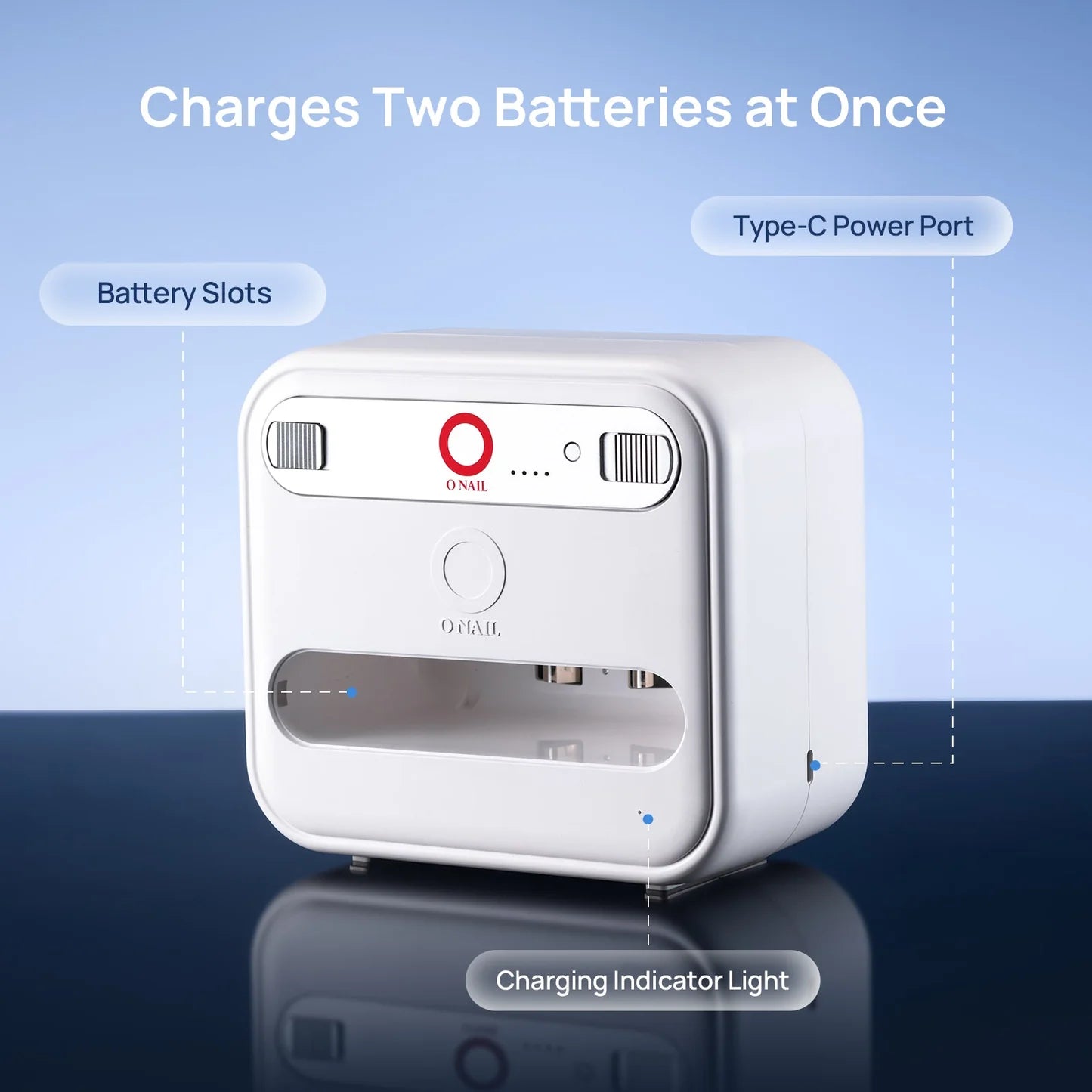 O NAIL Dedicated Battery and Cabinet for AI Nail Lamp - Lashmer