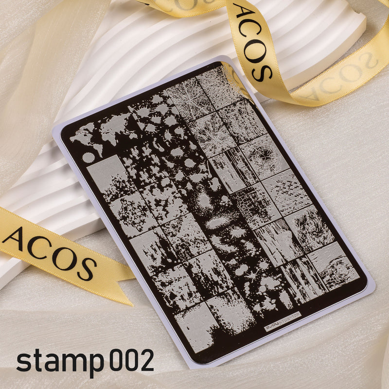 ACOS XL Large Stamping Plates Nail Art Designs