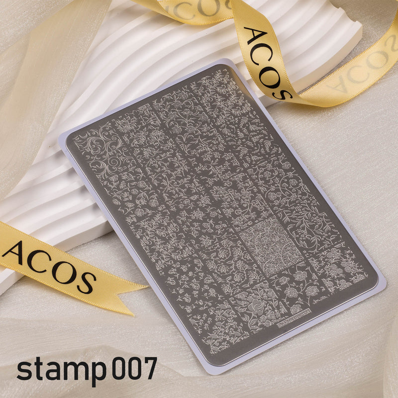 ACOS XL Large Stamping Plates Nail Art Designs