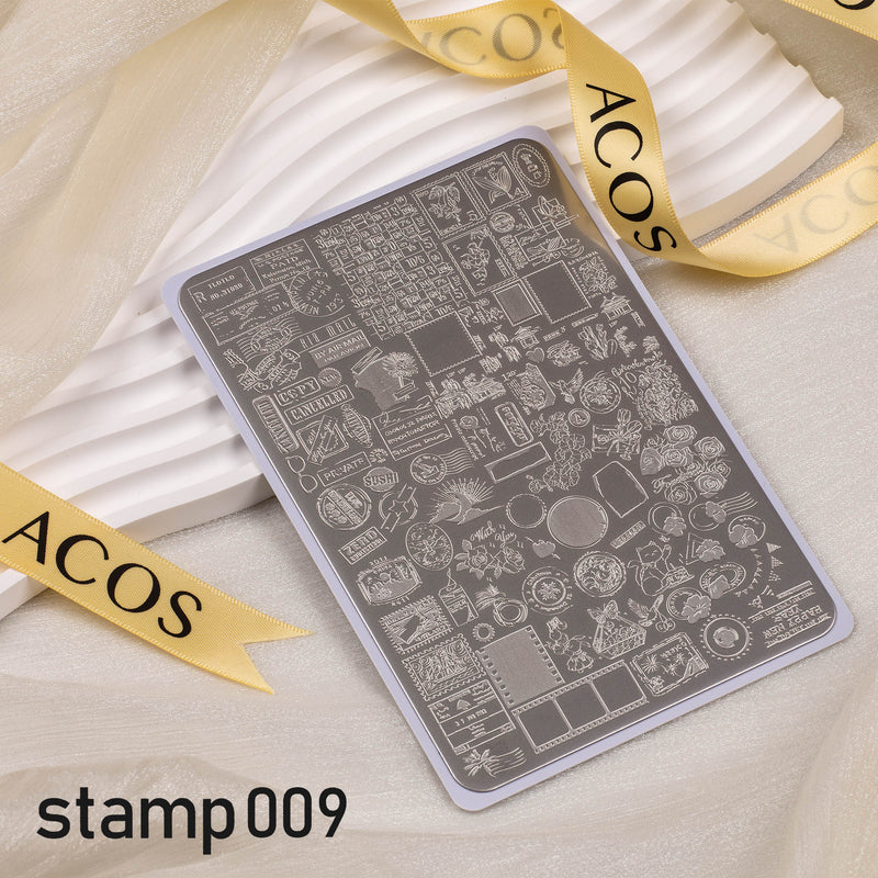 ACOS XL Large Stamping Plates Nail Art Designs