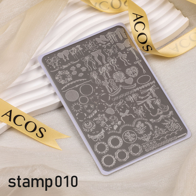 ACOS XL Large Stamping Plates Nail Art Designs