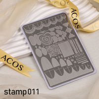 ACOS XL Large Stamping Plates Nail Art Designs