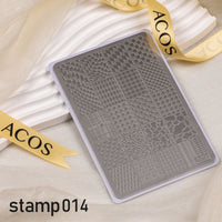 ACOS XL Large Stamping Plates Nail Art Designs