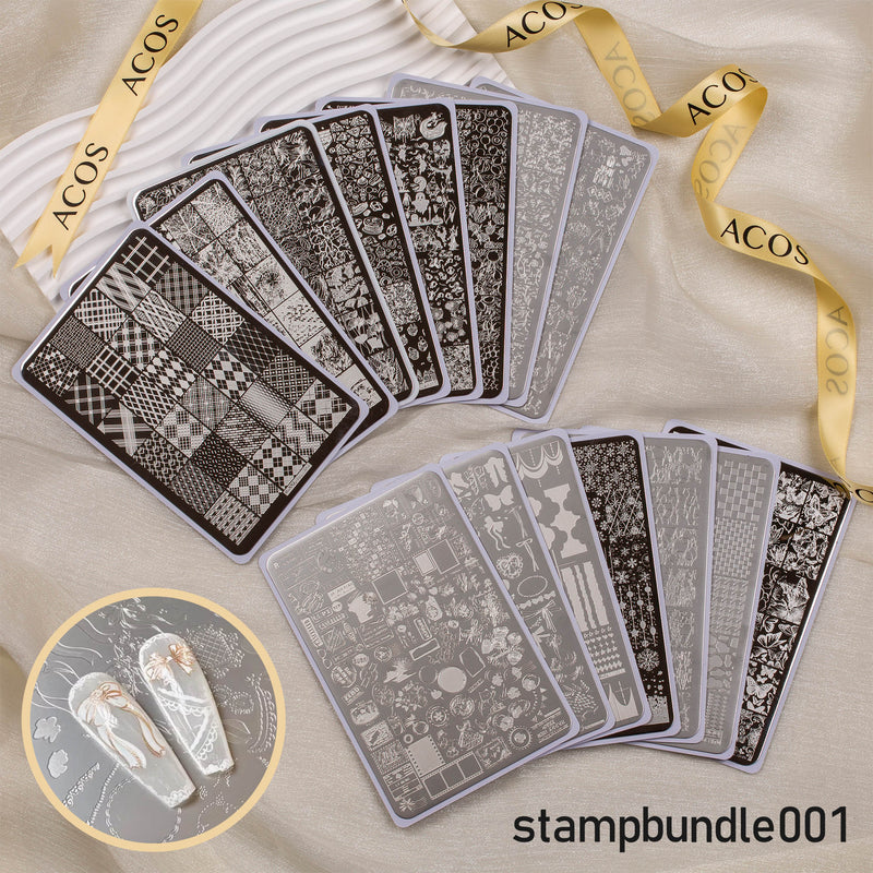 ACOS XL Large Stamping Plates Nail Art Designs