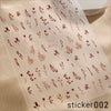 ACOS Nail Art Stickers -- Flowers #002