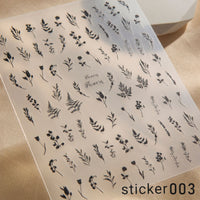 ACOS Nail Art Stickers -- Flowers #003