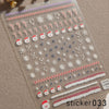 ACOS Nail Art Stickers -- Christmas #002