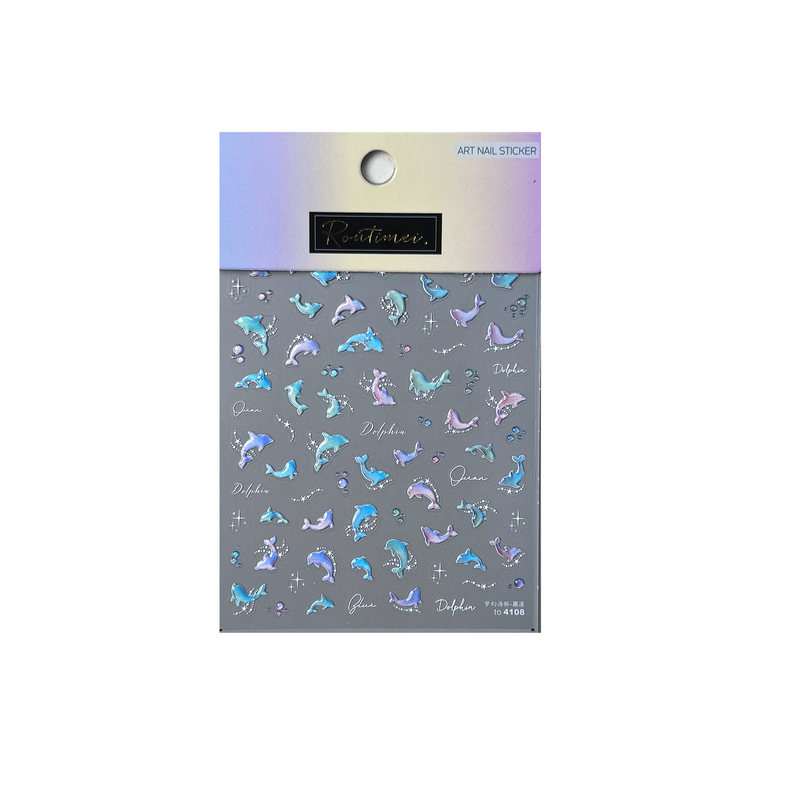 ACOS Nail Art Stickers -- Marine Life Series #003