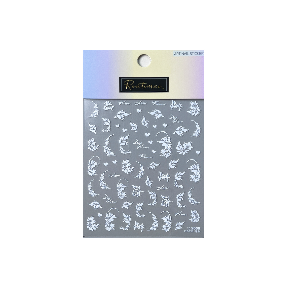 ACOS Nail Art Stickers -- Flowers #010 - Lashmer