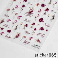 ACOS Nail Art Stickers -- Flowers #011