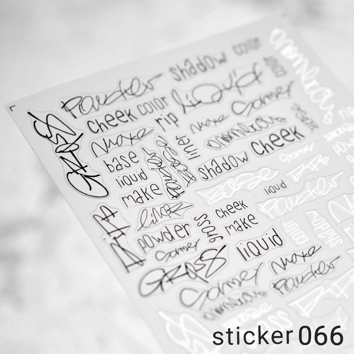 ACOS Nail Art Stickers -- Letter #005 - Lashmer