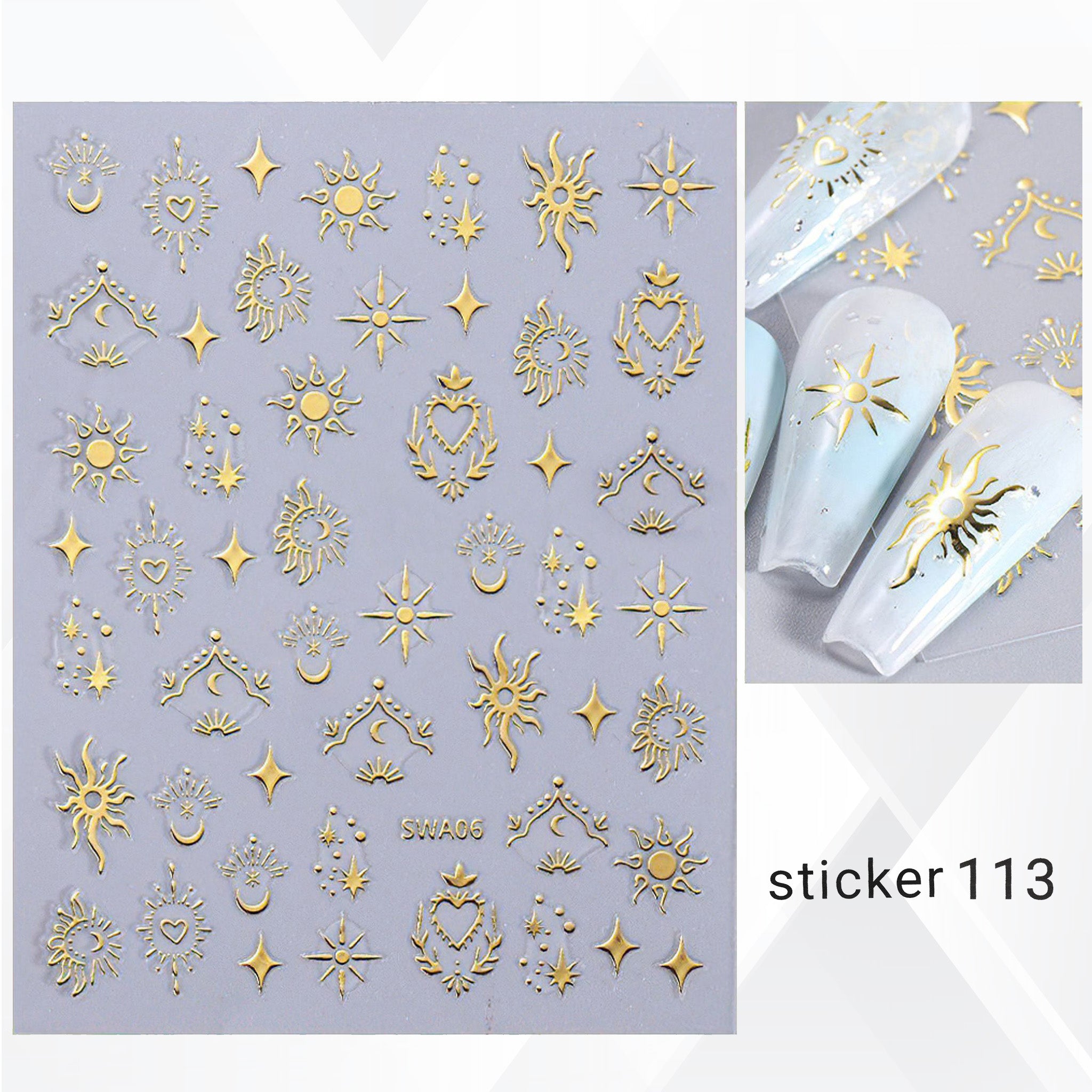ACOS Nail Art Stickers -- Jewelry 002 - Lashmer