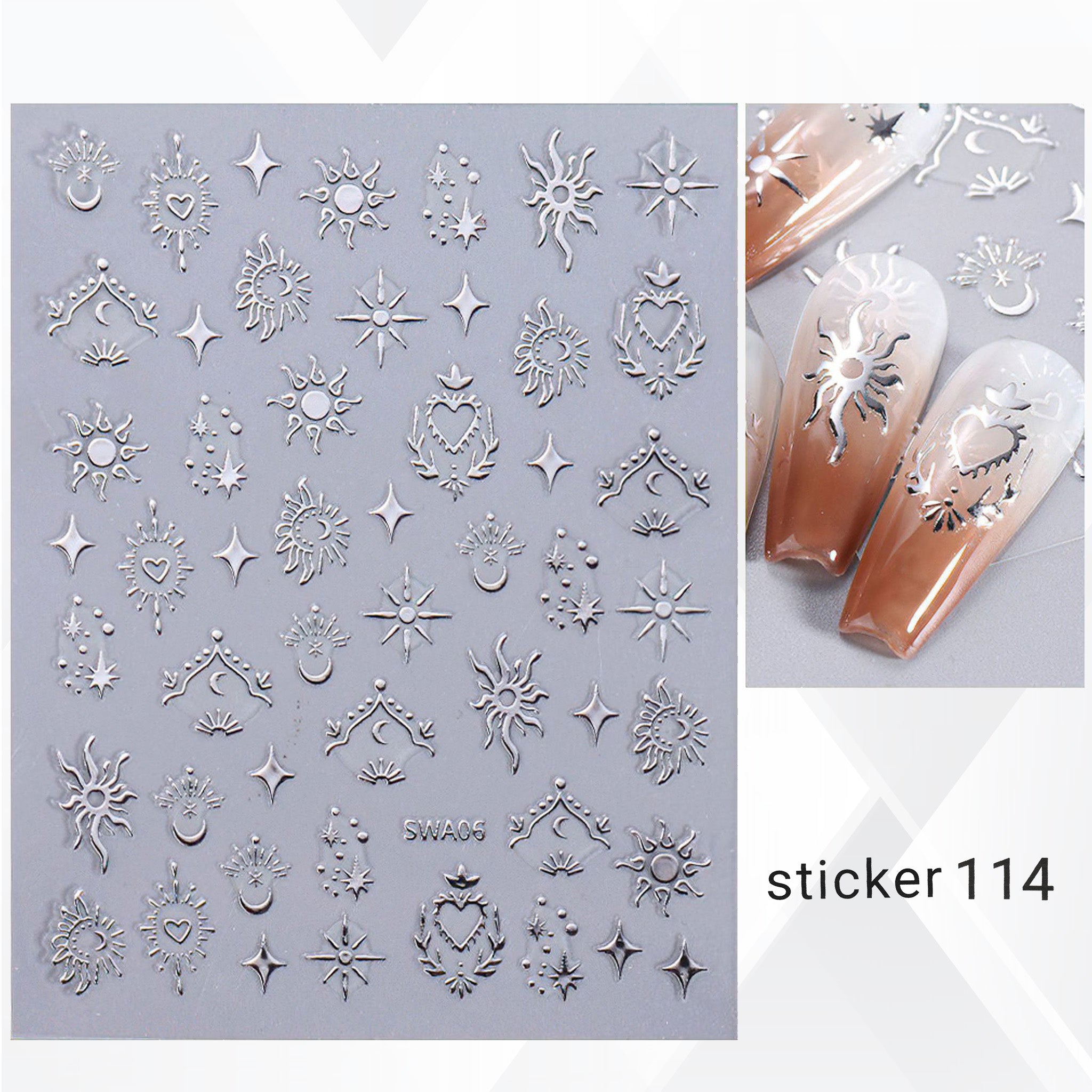ACOS Nail Art Stickers -- Jewelry 002 - Lashmer