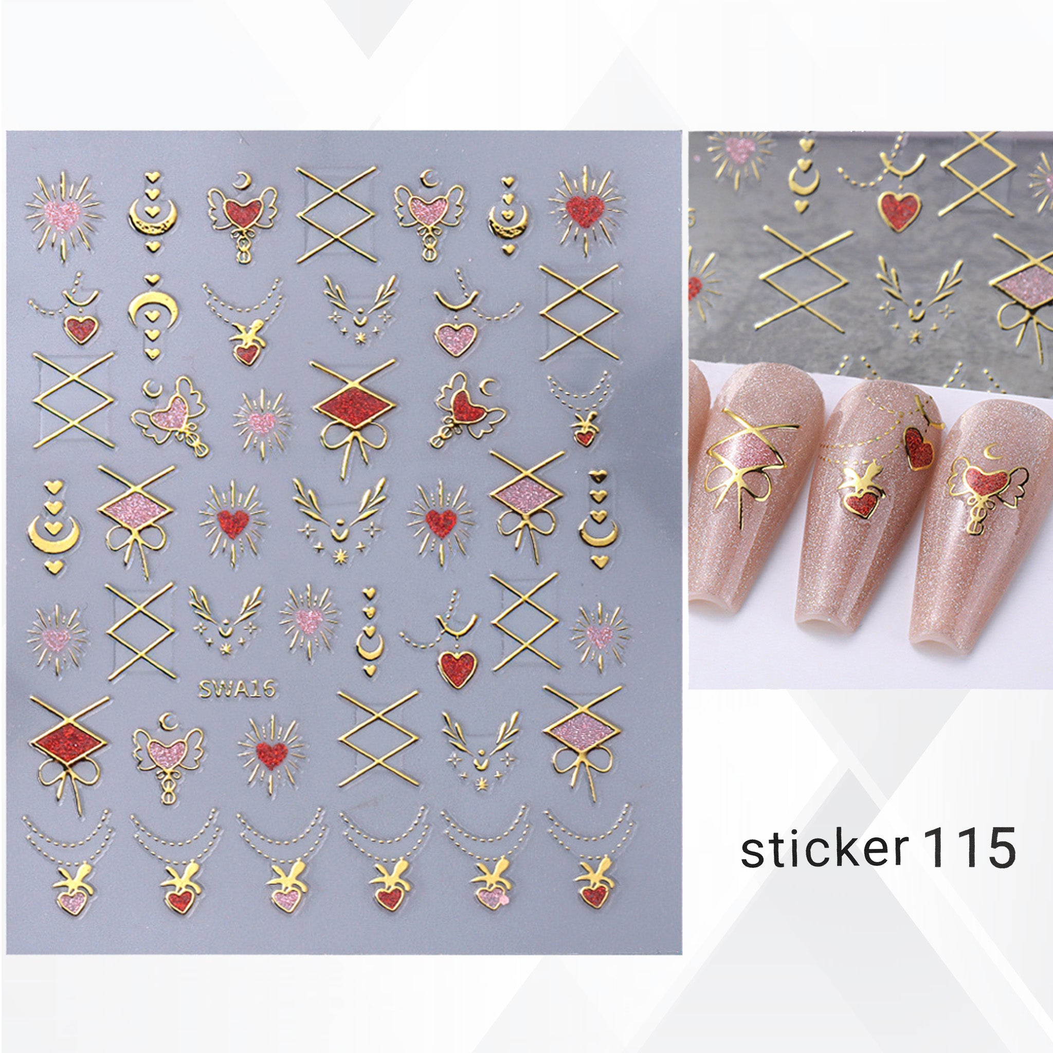 ACOS Nail Art Stickers -- Jewelry 002 - Lashmer