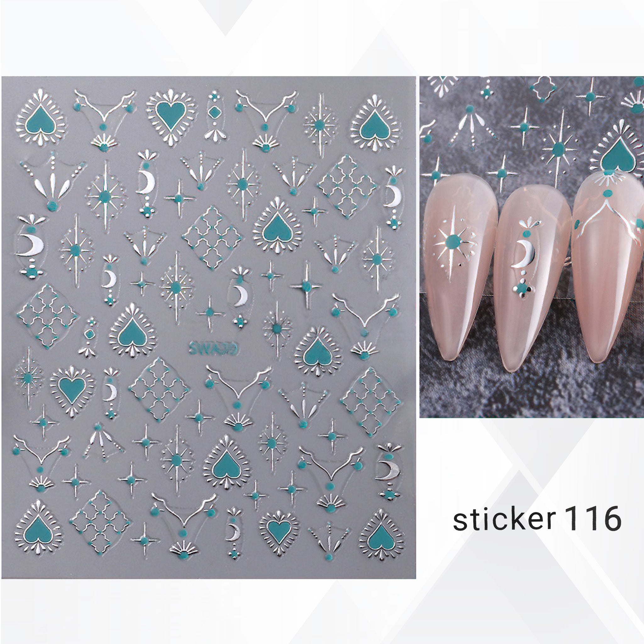 ACOS Nail Art Stickers -- Jewelry 002 - Lashmer