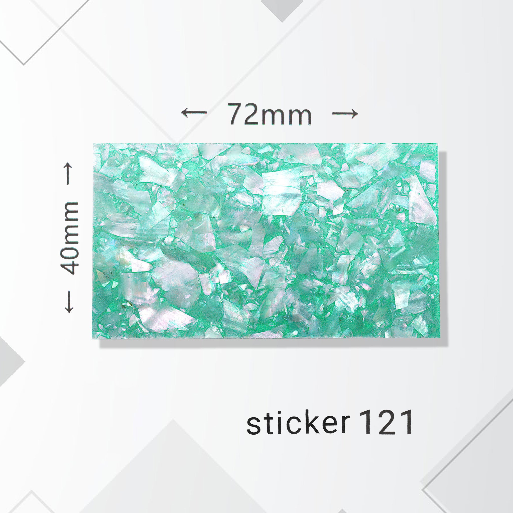 ACOS Nail Art Stickers -- Marble - Lashmer