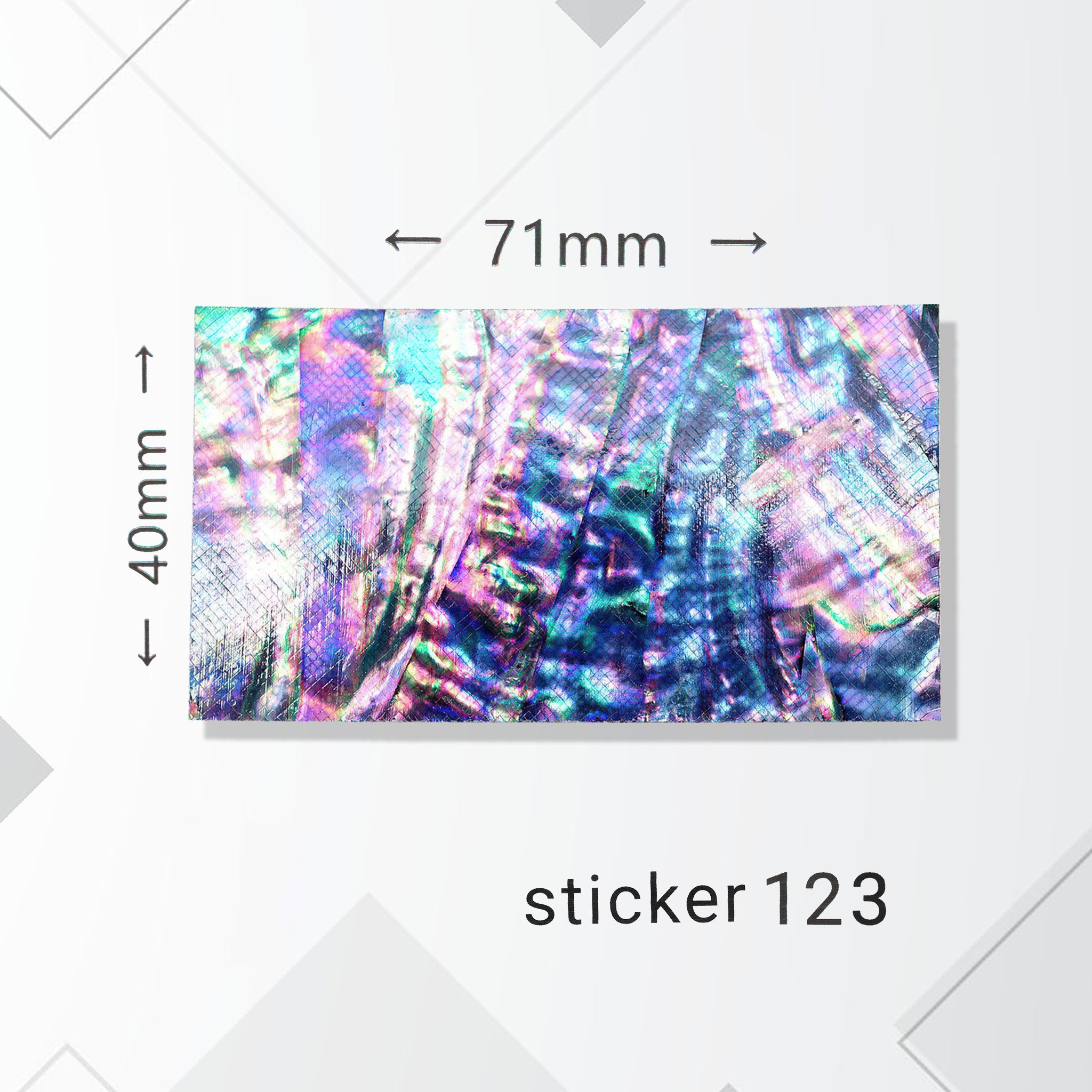 ACOS Nail Art Stickers -- Marble - Lashmer