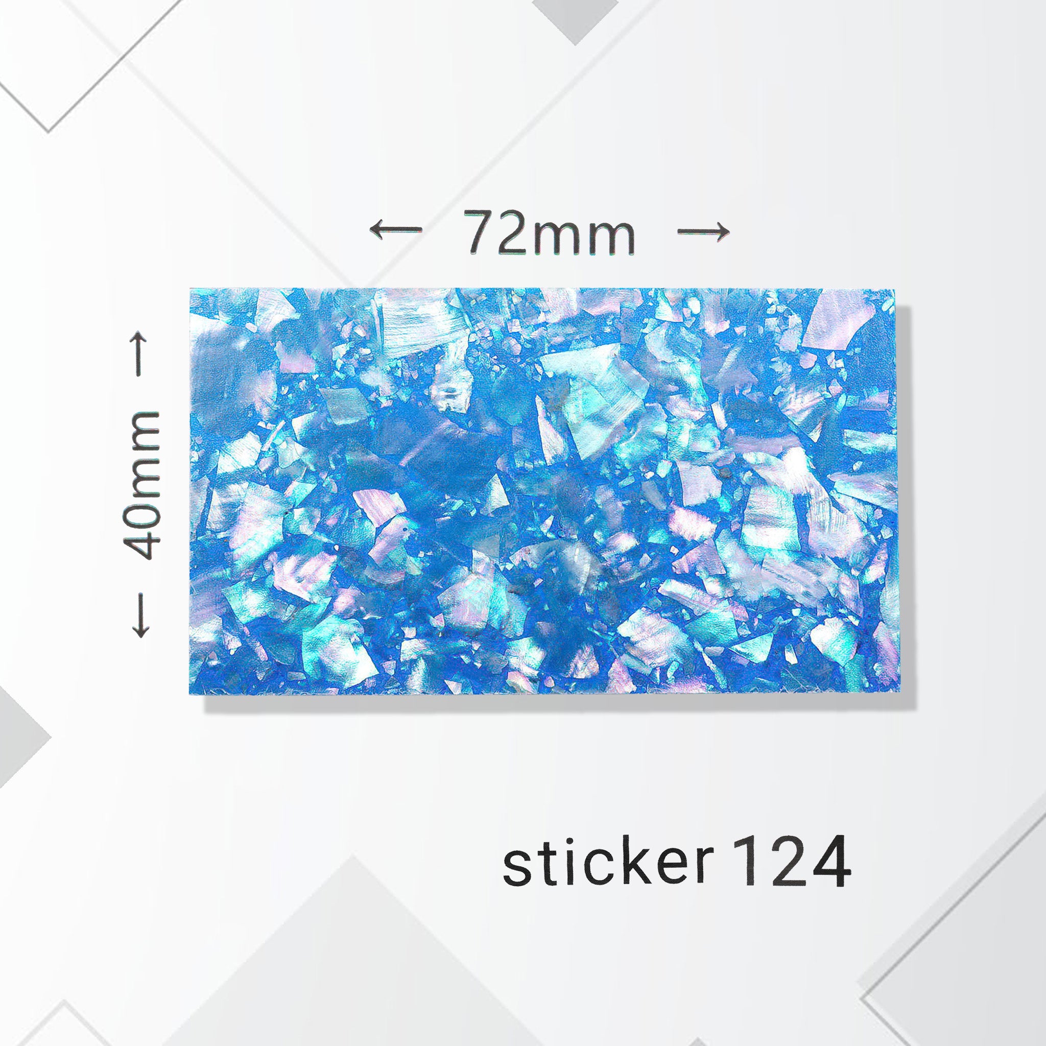 ACOS Nail Art Stickers -- Marble - Lashmer
