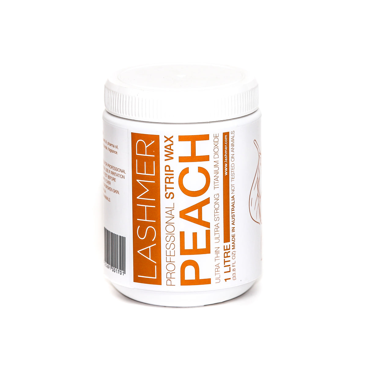 Lashmer Professional Natural Strip Wax / Peach 1 Litre - Lashmer