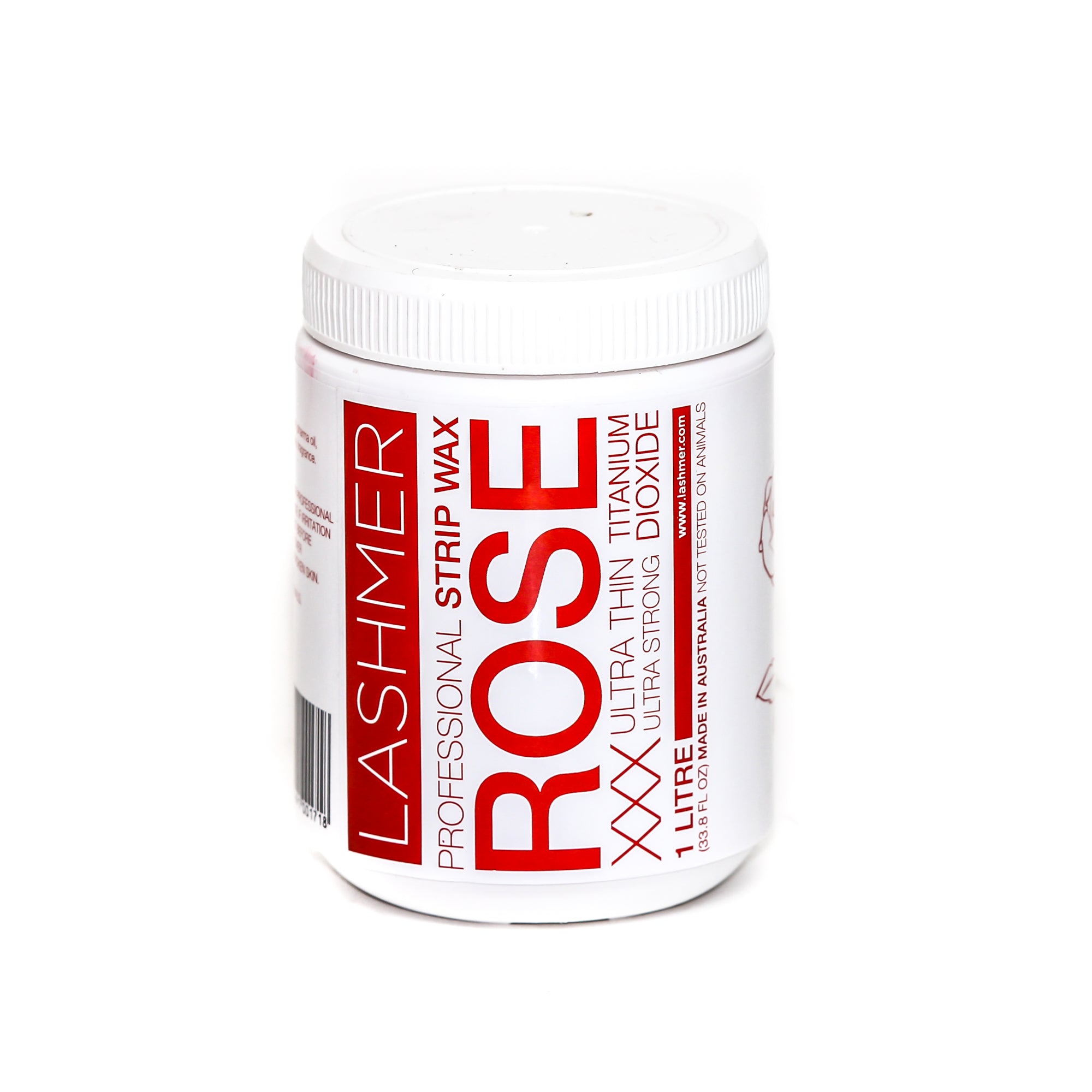 Lashmer Professional Natural Strip Wax / Rose 1 Litre - Lashmer
