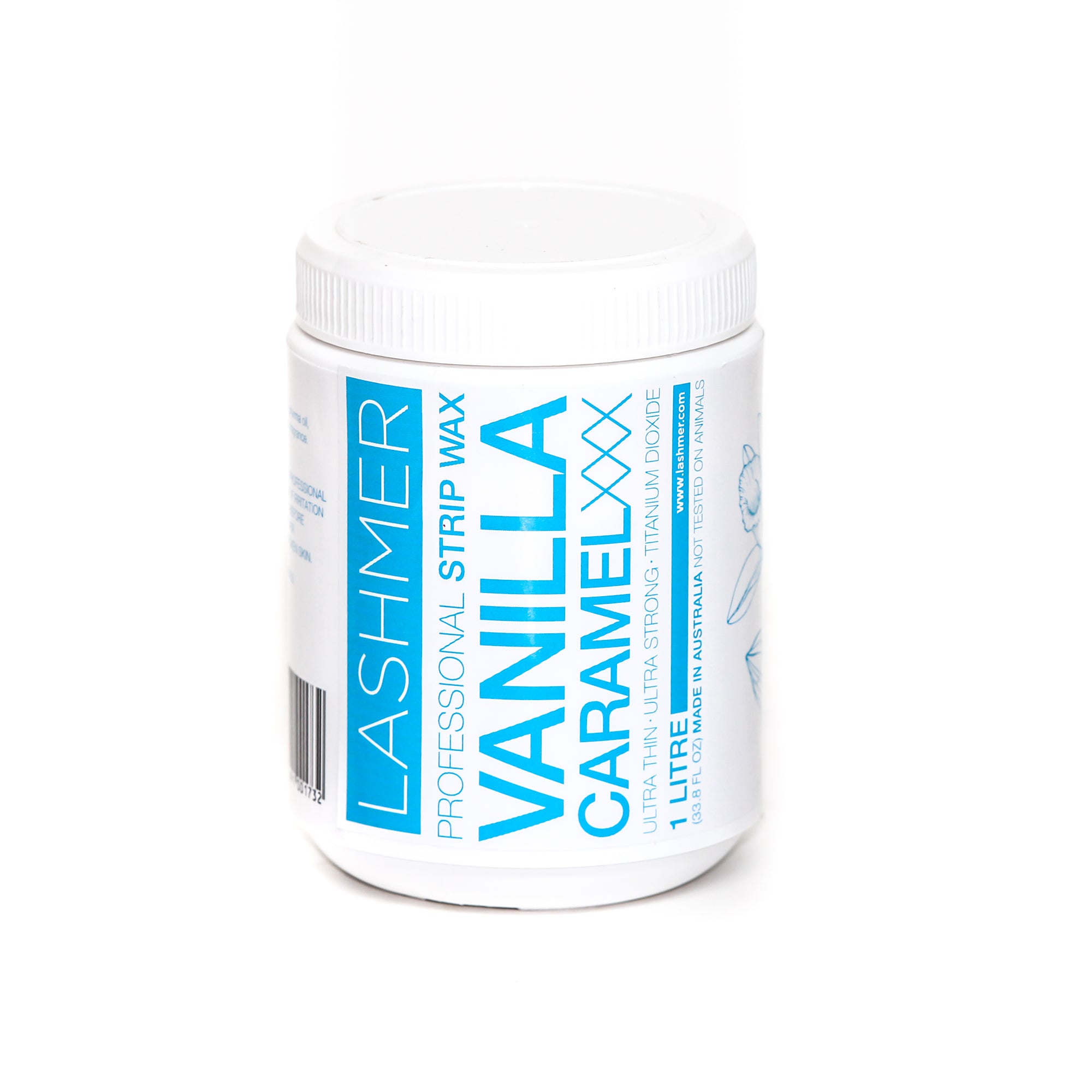 Lashmer Professional Natural Strip Wax / Vanilla Caramel 1 Litre - Lashmer