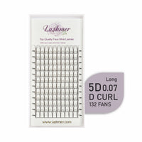 D Curl Long Stem premade Fans(3D, 4D, 5D, 6D) - Lashmer Nails&Eyelashes Supplier