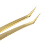 VETUS Gold Tweezers (MCS-19) - Lashmer Nails&Eyelashes Supplier