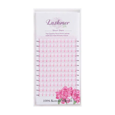 Pink 5D Premade fans Short Stem - Lashmer Nails&Eyelashes Supplier