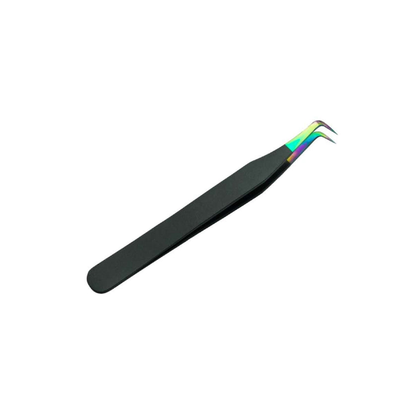 Rainbow 90 Degree Volume Tweezers - Lashmer Nails&Eyelashes Supplier